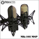 Oktava MK-105 Factory Matched Stereo Pair Large Diaphragm Studio Condenser Microphone
