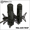 Oktava MK-220 Factory Matched Stereo Pair Multi-pattern Large Diaphragm Condenser Microphone